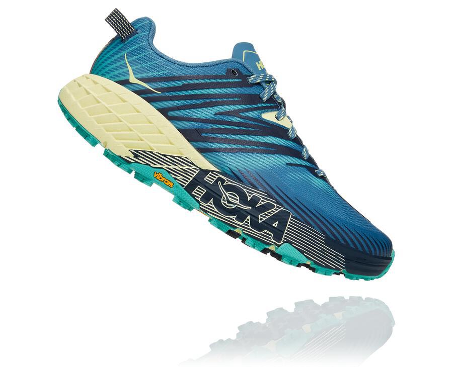 Hoka One One トレイルシューズ レディース 青 - スピードゴート4 - JG9451076